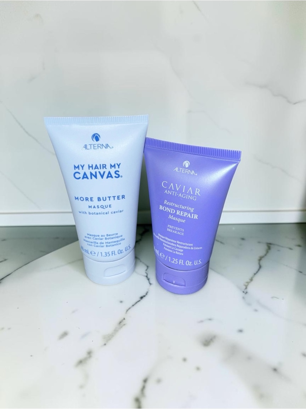 NEW Alterna Caviar Hair Masque Duo Bond Repair + More Butter Travel Size